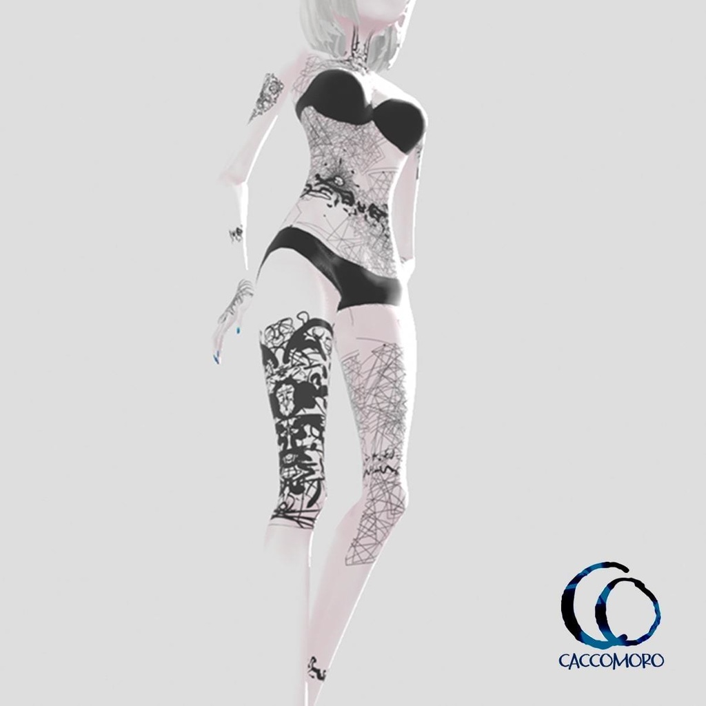 【無料】3Dモデル用【タトゥーテクスチャ】