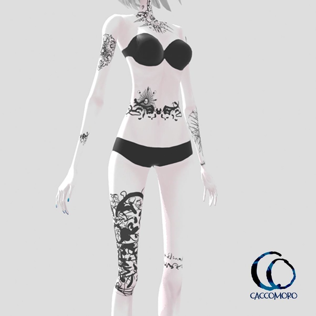 【無料】3Dモデル用【タトゥーテクスチャ】