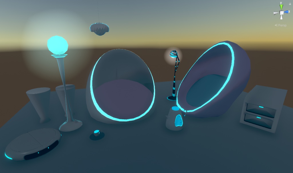 無料家具セット【Vket2023winter出展記念無料配布】