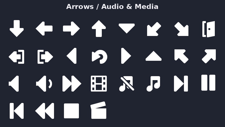 ゲーム向けUIアイコンセット(白黒)