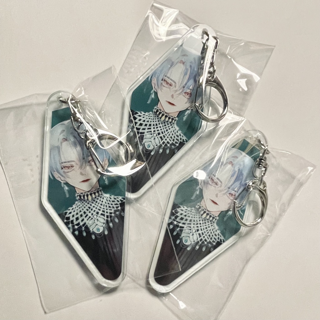 菱形アクリルキーホルダー