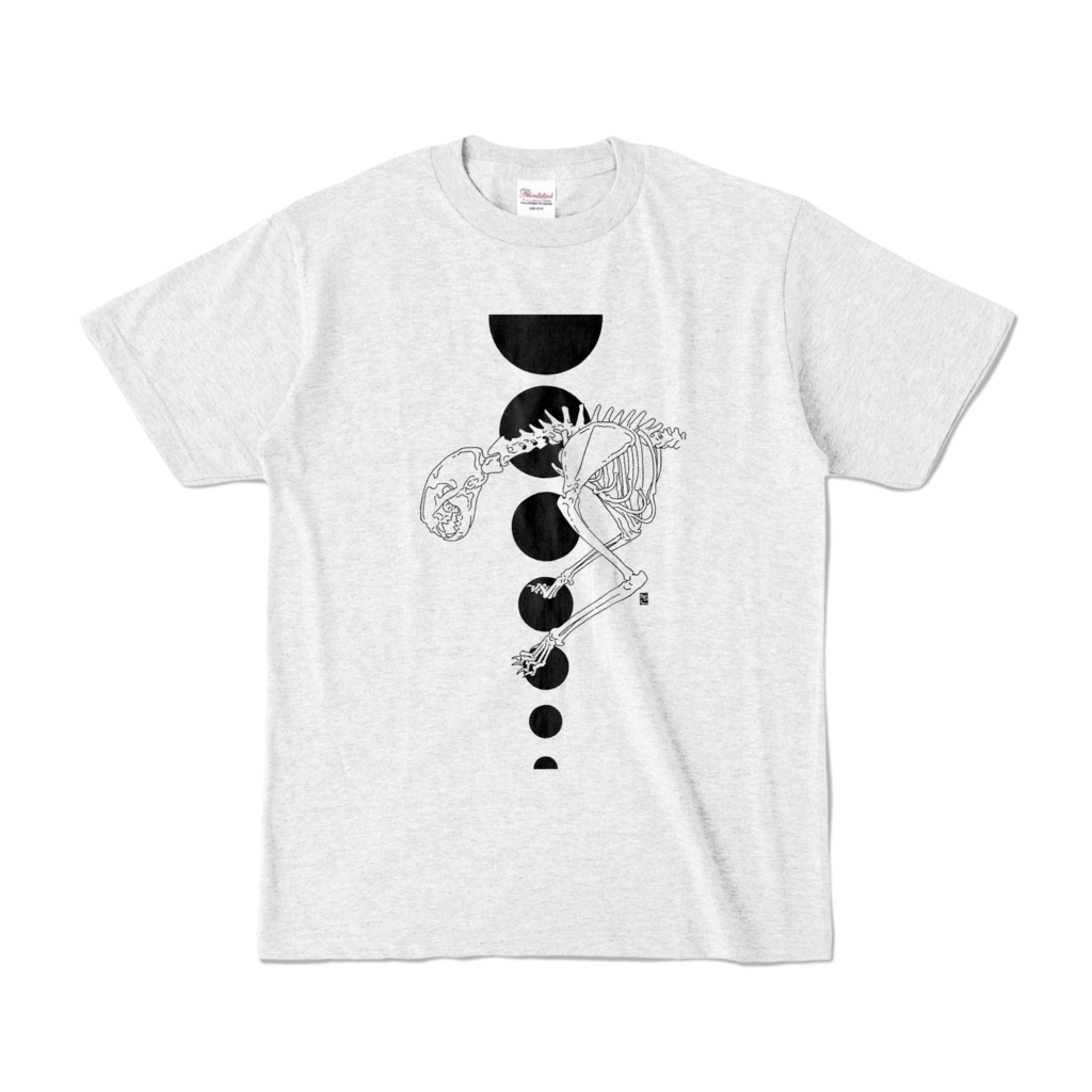【カラーTシャツ/淡色】骨標本