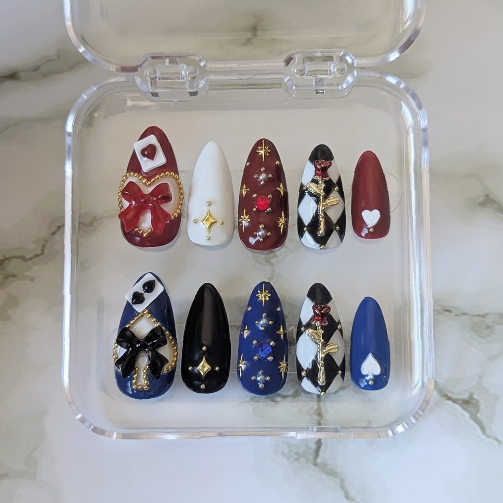 【twst】エース・トラッポラ&デュース・スペード イメージネイルチップ【サイズオーダー】