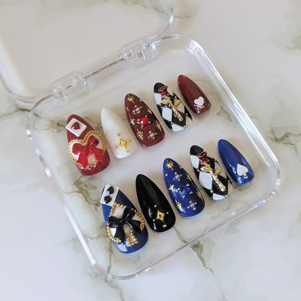 【twst】エース・トラッポラ&デュース・スペード イメージネイルチップ【サイズオーダー】