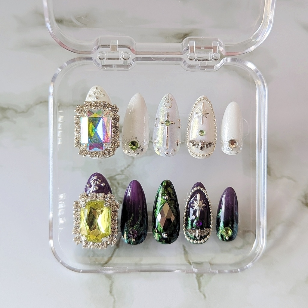 【twst】7章 シルバー&マレウス・ドラコニア イメージネイルチップ【サイズオーダー】