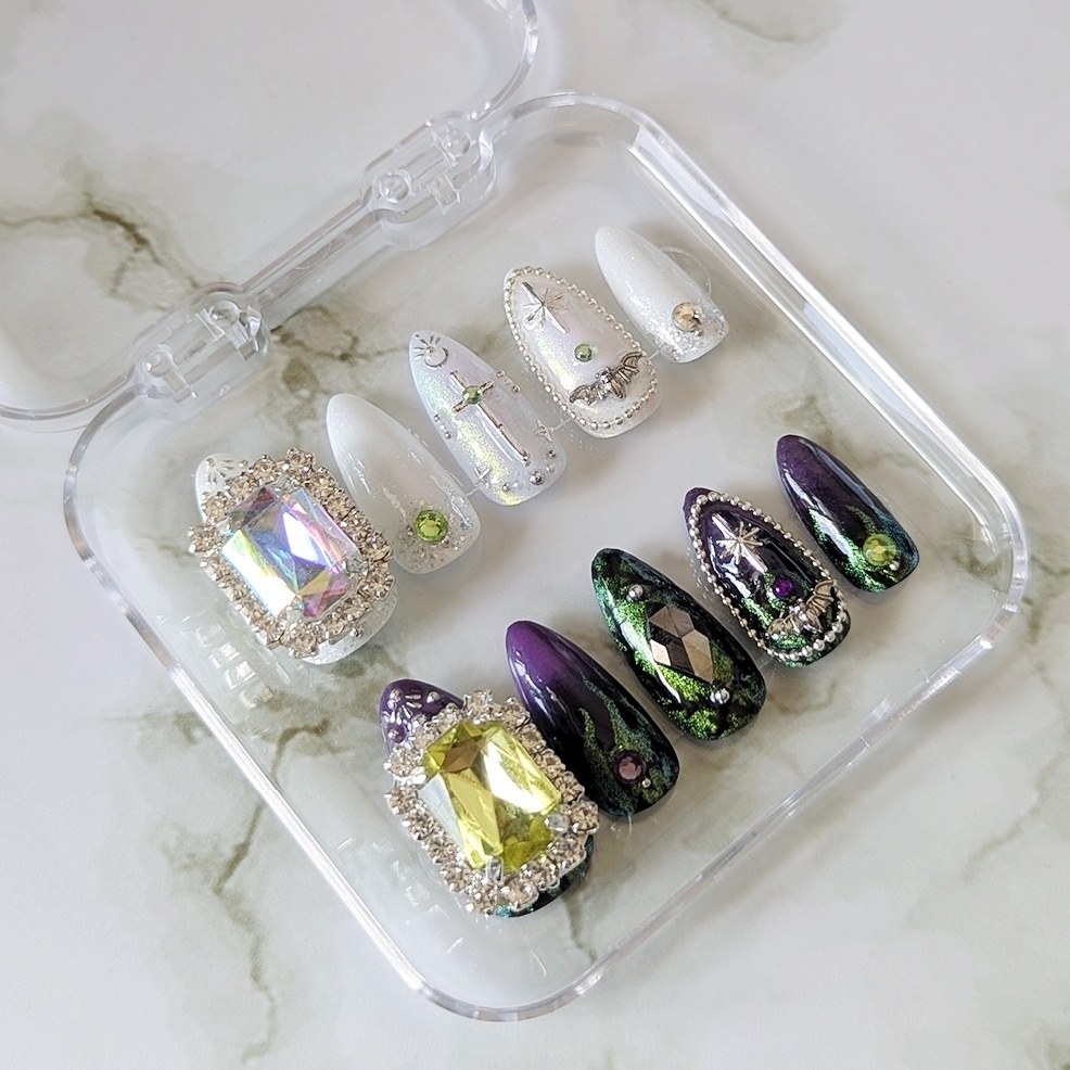 【twst】7章 シルバー&マレウス・ドラコニア イメージネイルチップ【サイズオーダー】