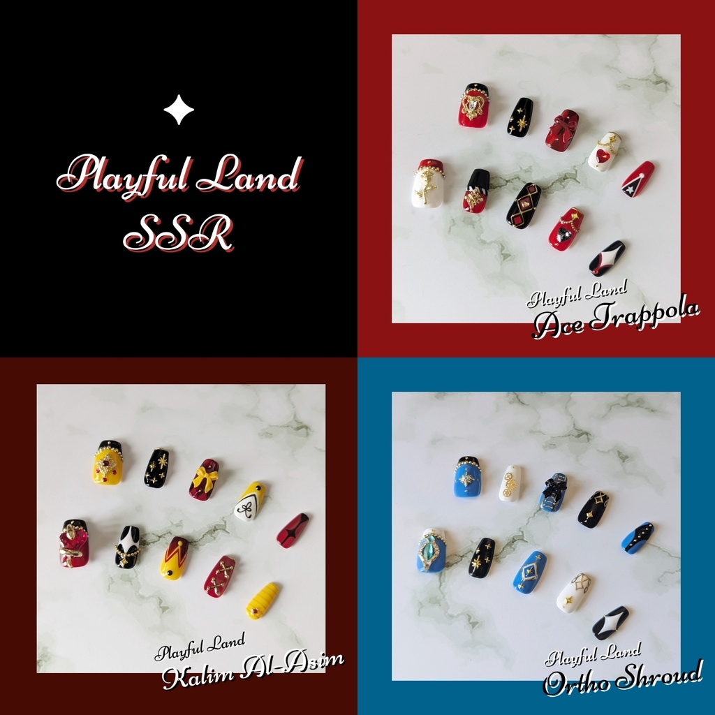 【twst】プレイフルランド SSR イメージネイルチップ(サイズオーダー)