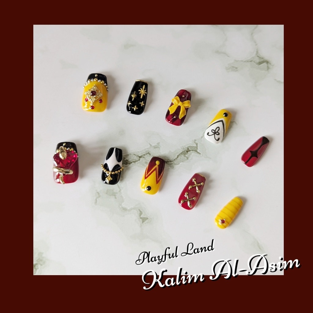 【twst】プレイフルランド SSR イメージネイルチップ(サイズオーダー)