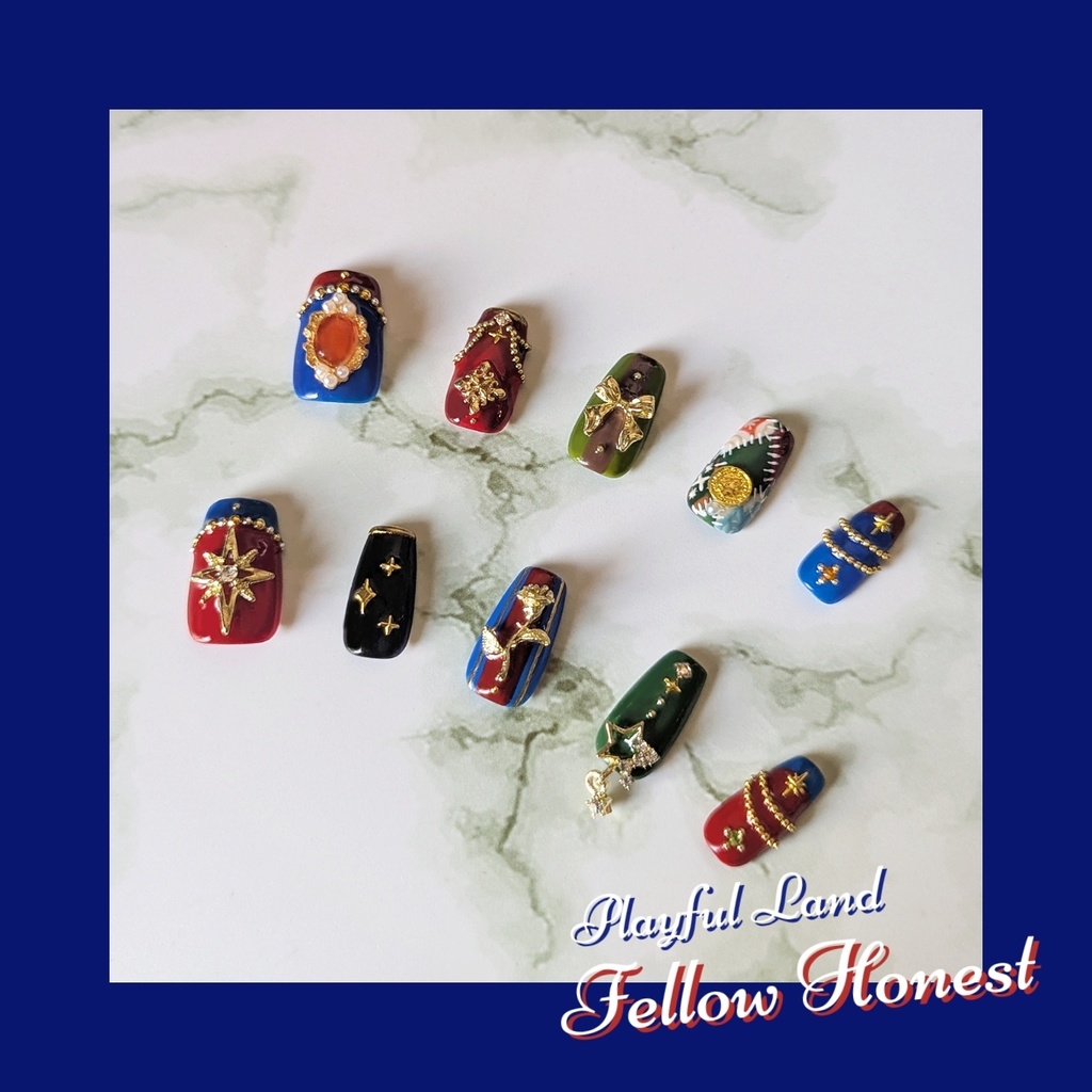 【twst】フェロー・オネスト ギデル イメージネイルチップ(サイズオーダー)