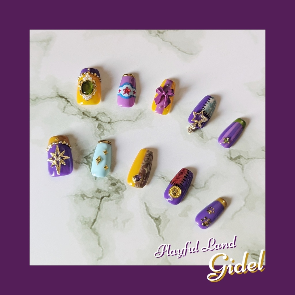 【twst】フェロー・オネスト ギデル イメージネイルチップ(サイズオーダー)