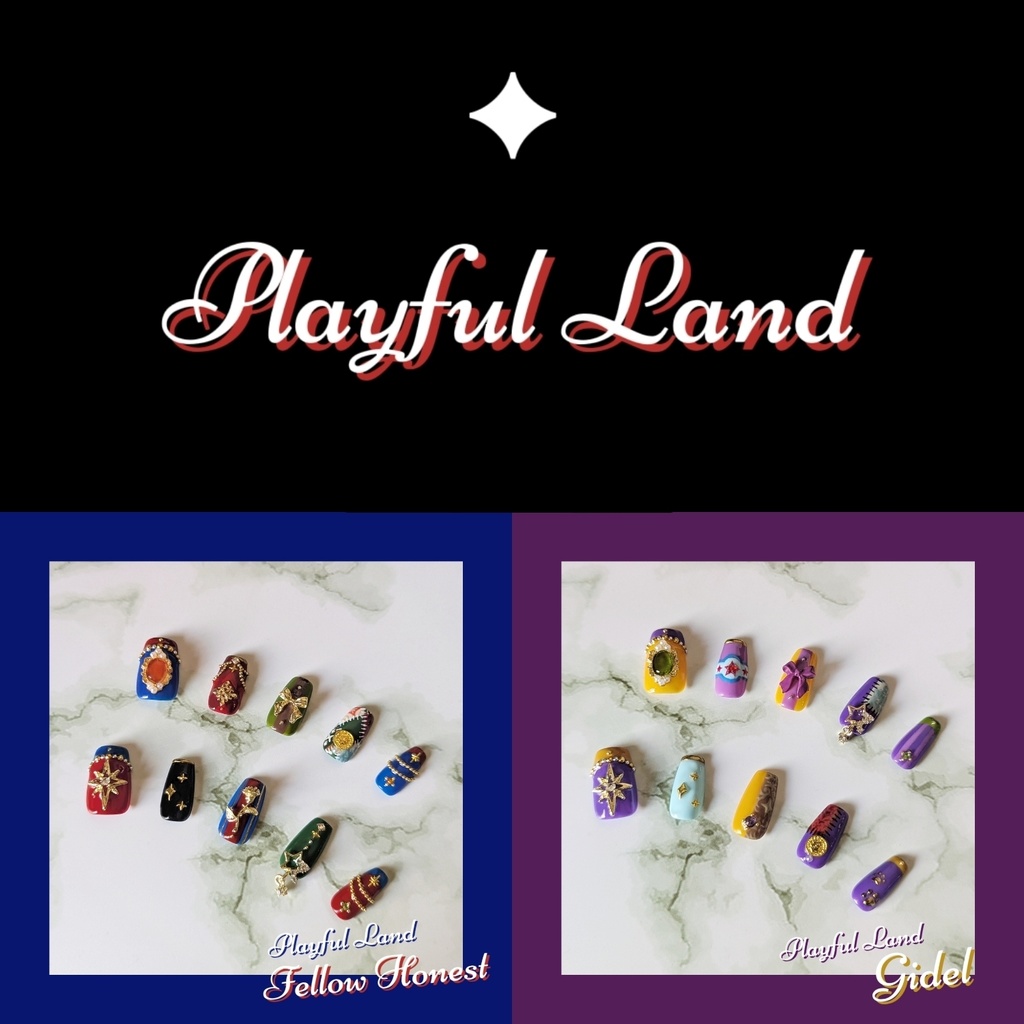 【twst】フェロー・オネスト ギデル イメージネイルチップ(サイズオーダー)