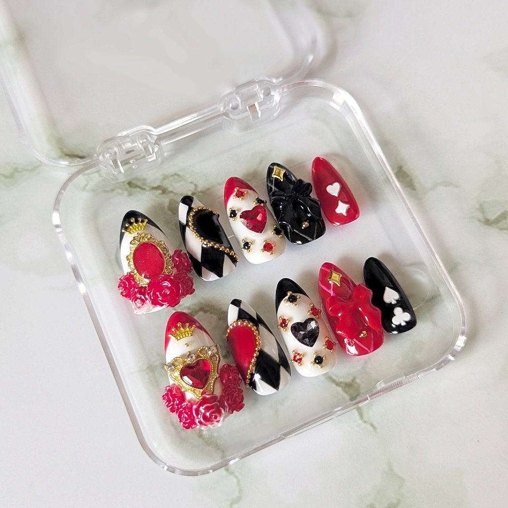 【twst】ハーツラビュル寮 イメージネイルチップ(サイズオーダー)