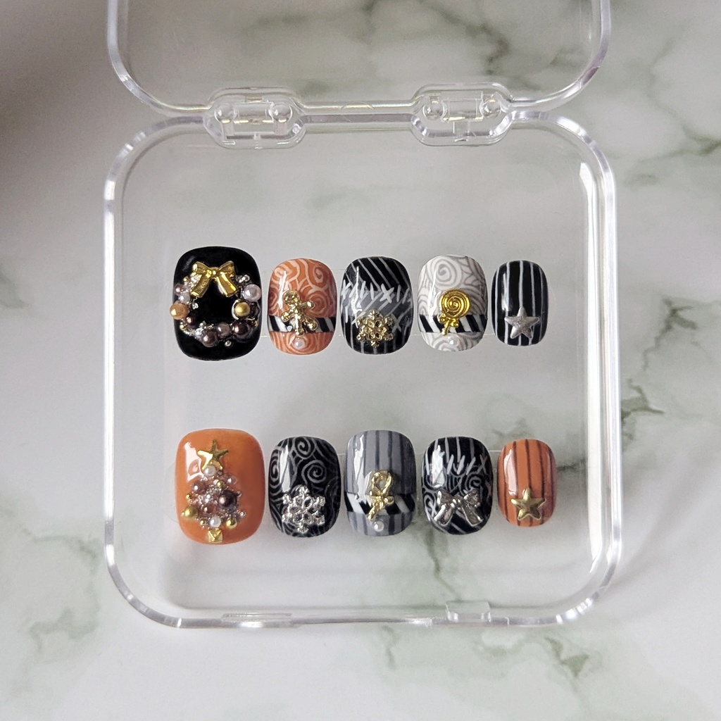 【twst】Lost in the Book with Tim Burton's The Nightmare Before Christmas ~初めてのクリスマス~ イメージネイルチップ(サイズオーダー)