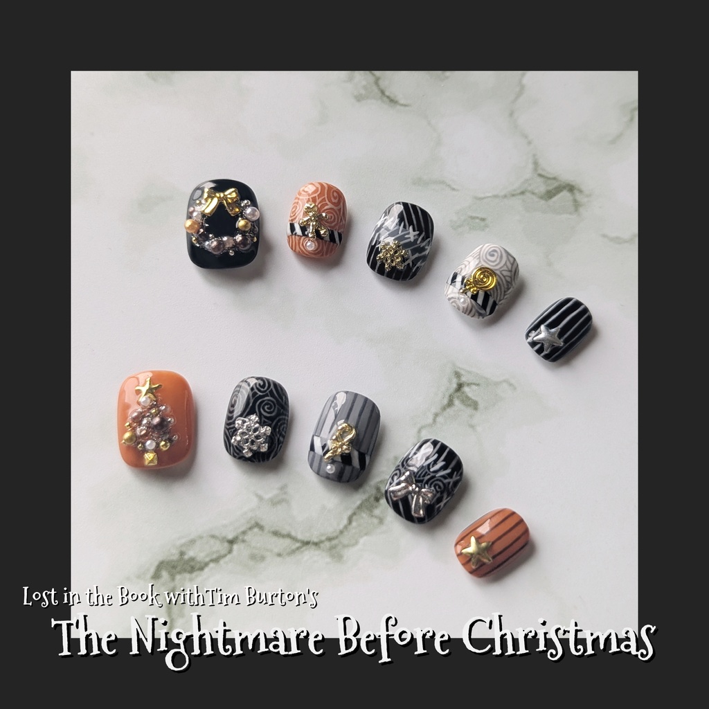 【twst】Lost in the Book with Tim Burton's The Nightmare Before Christmas ～初めてのクリスマス～ イメージネイルチップ(サイズオーダー)