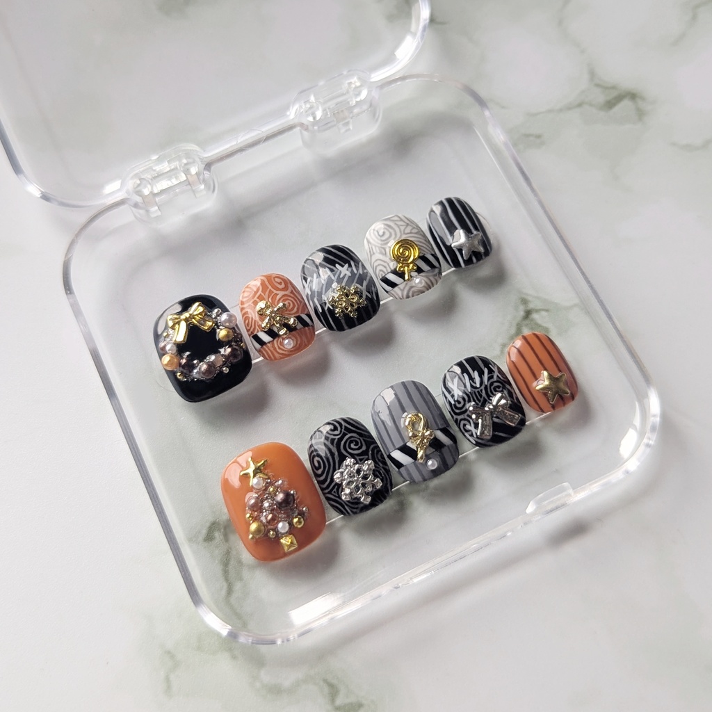 【twst】Lost in the Book with Tim Burton's The Nightmare Before Christmas ~初めてのクリスマス~ イメージネイルチップ(サイズオーダー)