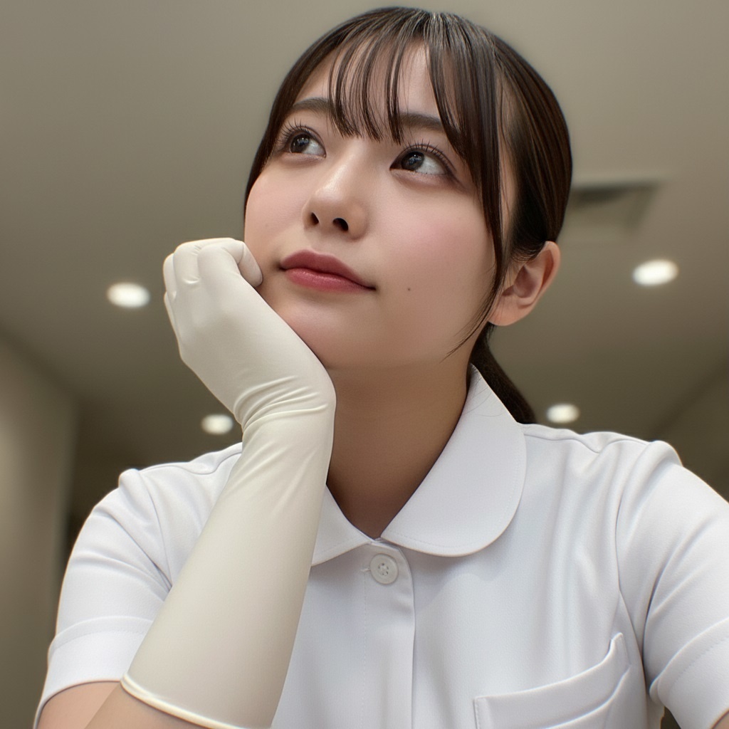 ゴム手袋×歯科衛生士（画像+映像）