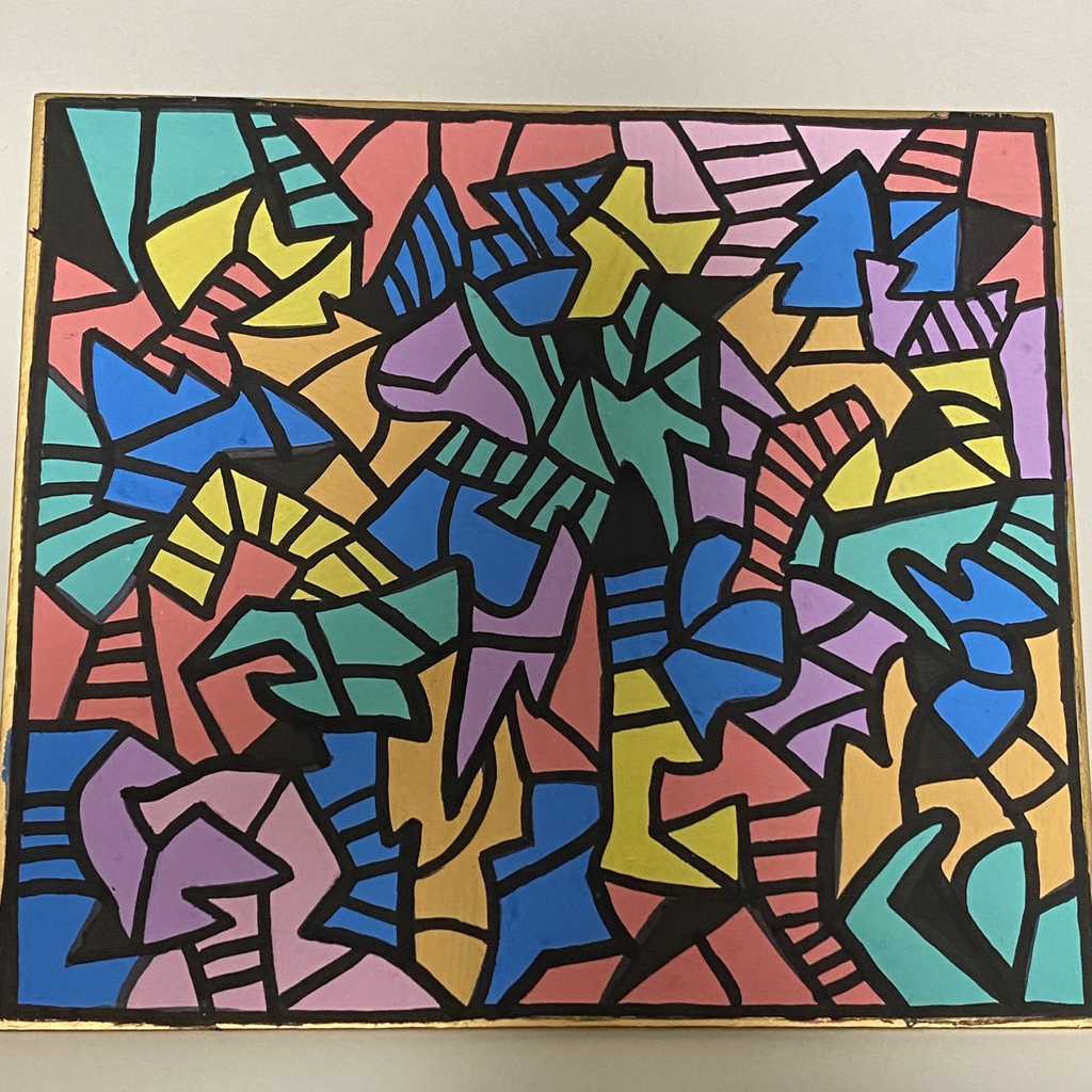 藍京なのアート色紙⑥