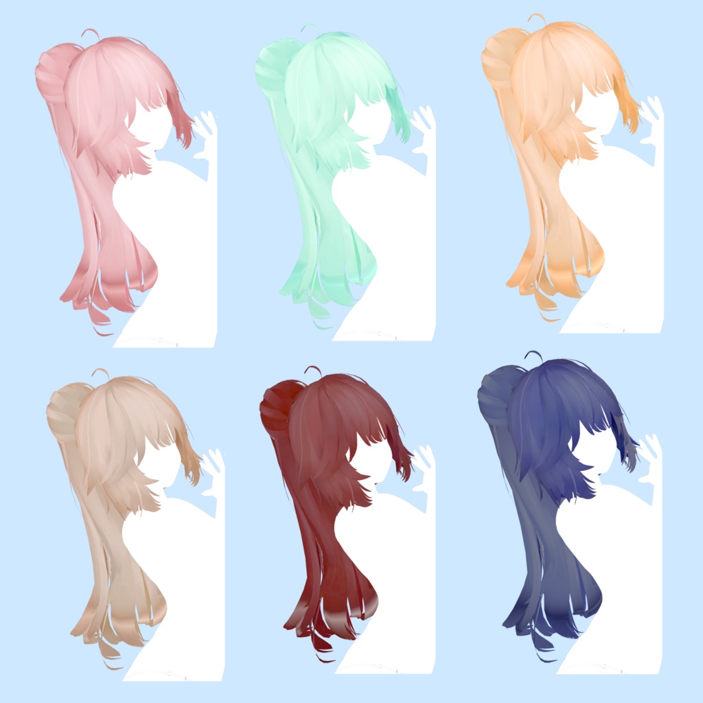 7アバター対応 「くせっ毛2Wayhair 」