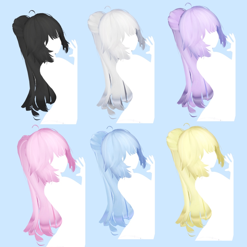 7アバター対応 「くせっ毛2Wayhair 」