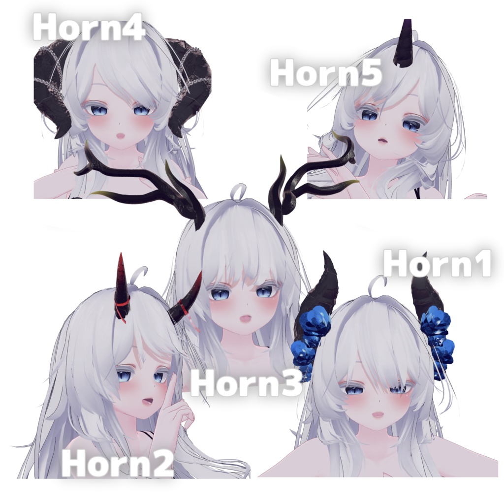 【10Avatar対応】Horn5~‼とTail