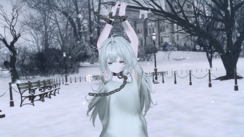 ぼろぼろの服と枷(Mizuki)