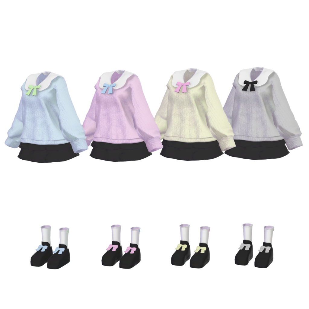 春に着れそうな服【Mizuki&Rurune】