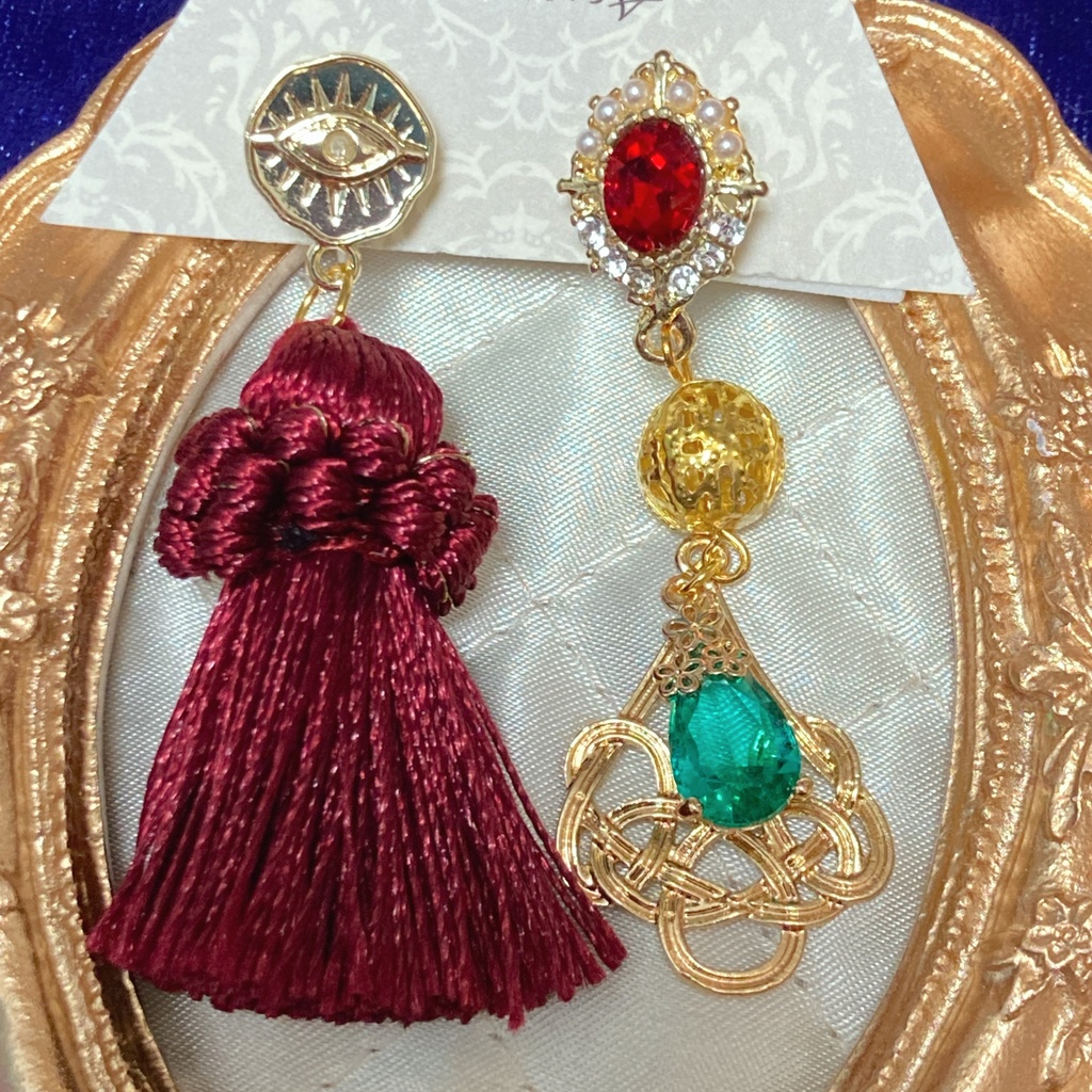 ロナルド　チャイナ衣装イメージイヤリング