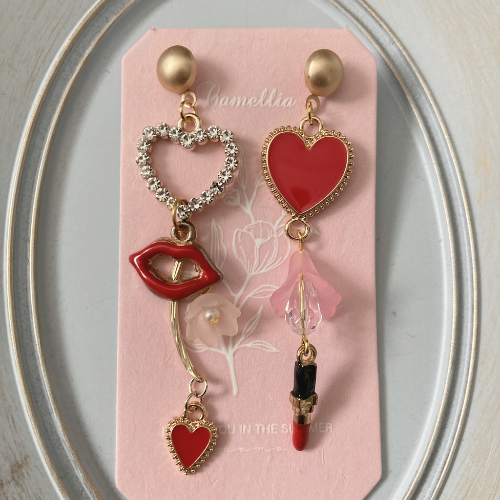 ★メルモ おまとめアンバーピアス＆リング ☆メルモ様専用 おまとめアンバーピアス＆リング 吸血鬼熱烈