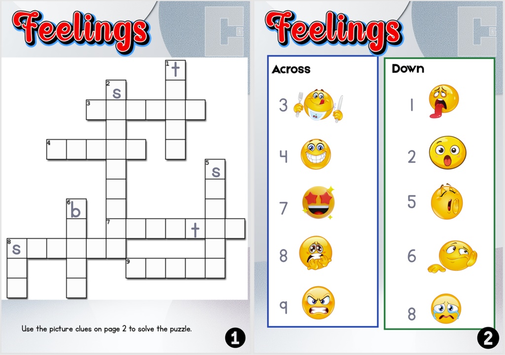 ESL Worksheet_Crossword Puzzle_Feelings