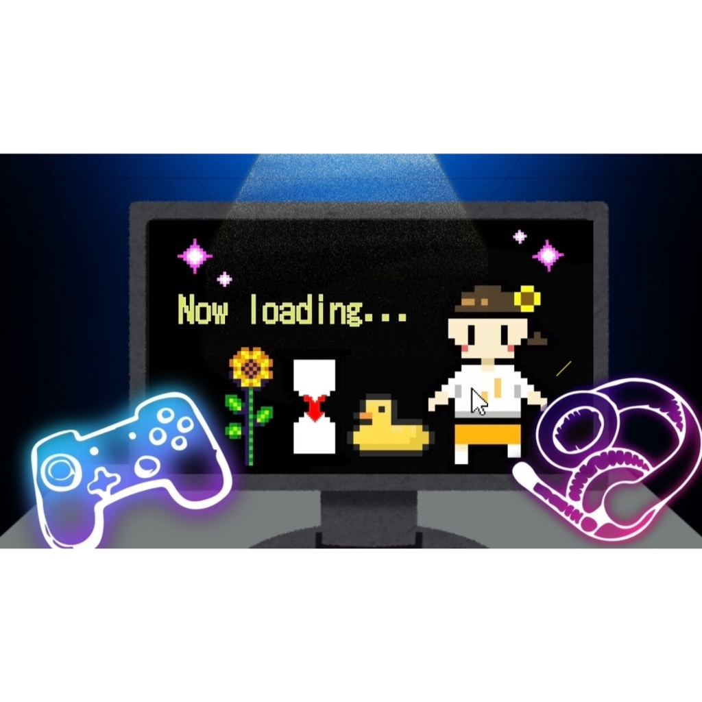 【ドット絵ゲーム待機画面】テンプレートB