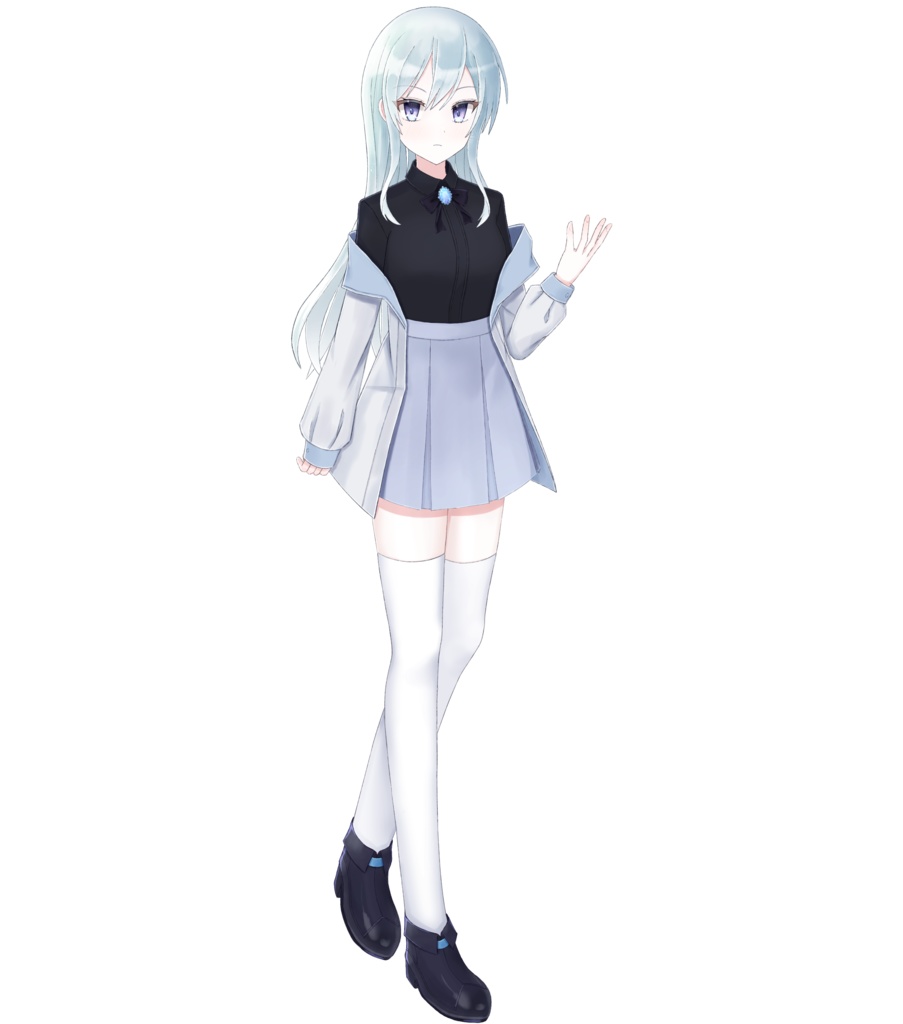 【フリー素材】立ち絵素材08 氷使いの少女