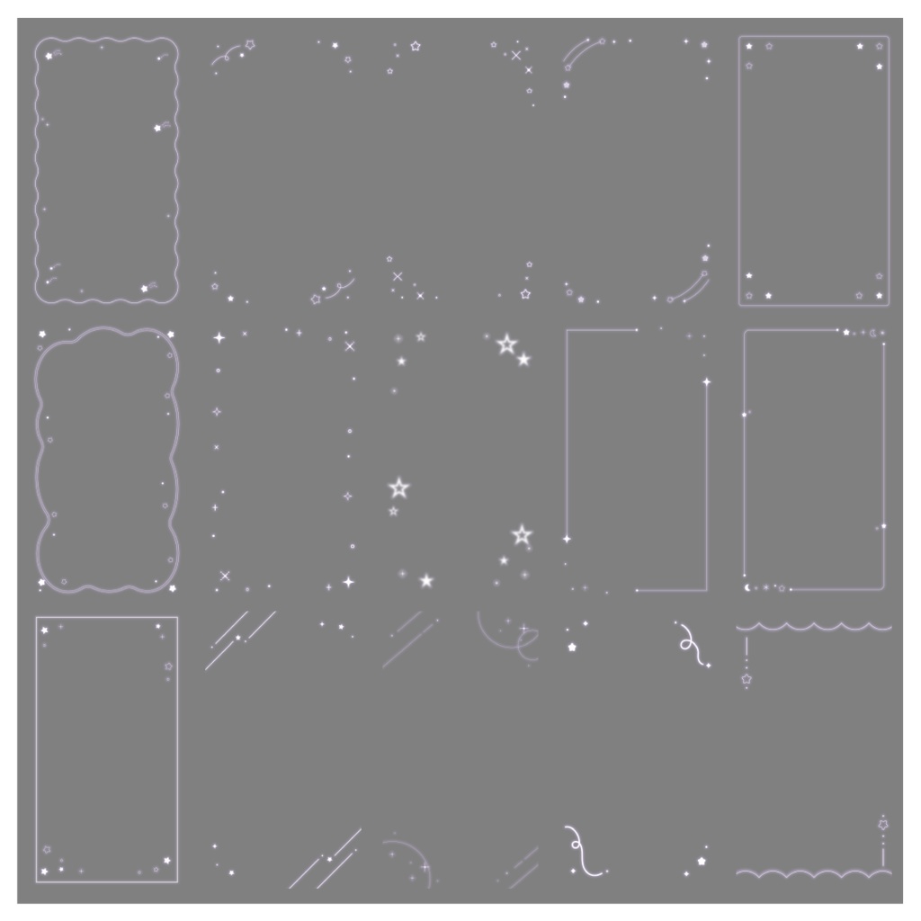 【100種】星9:16フレームセット