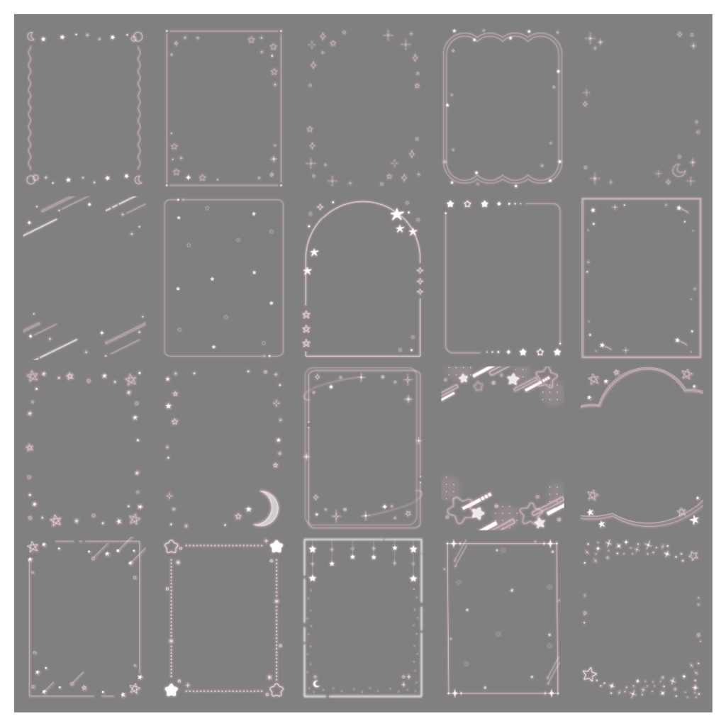 【100種】星3:4フレームセット