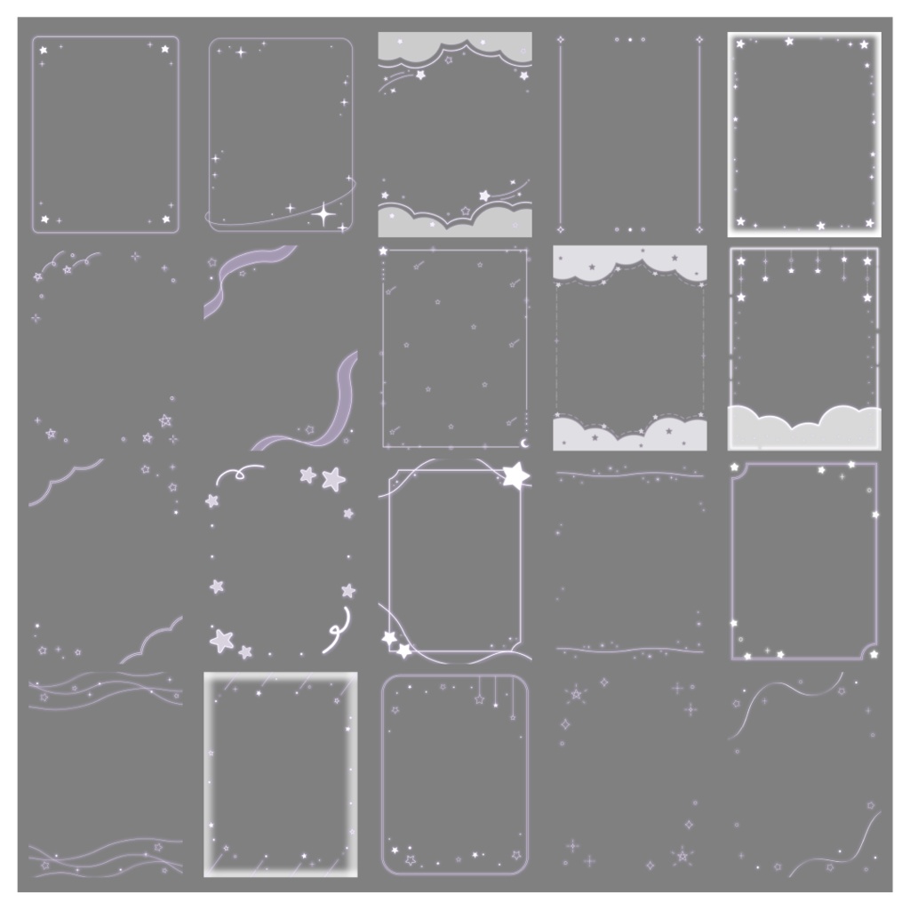 【100種】星3:4フレームセット