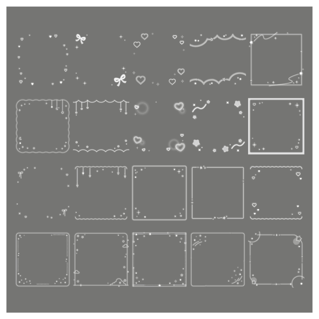 【コスパ最強】100枚フレームセット
