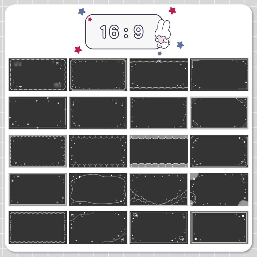 【新作デザイン】SNS投稿用フレームセット