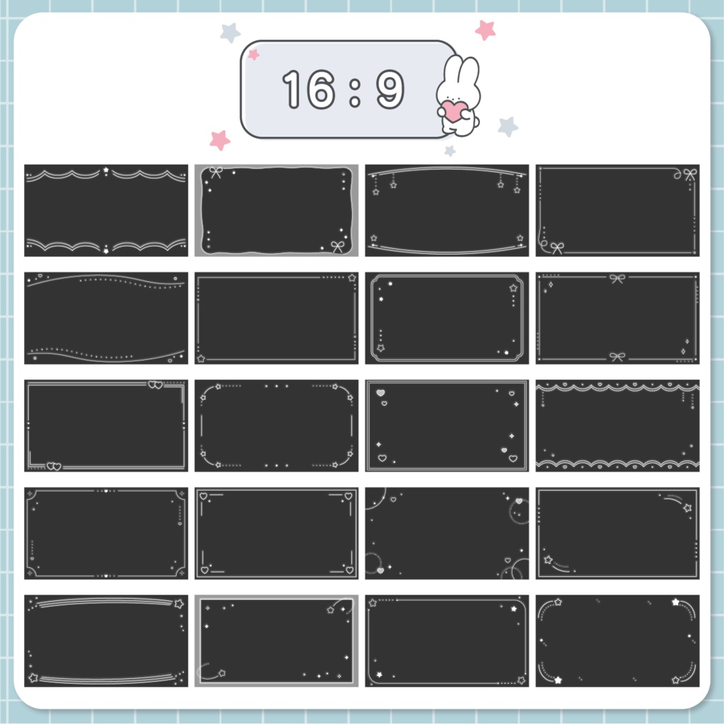 【新作デザイン】SNS投稿用フレームセット