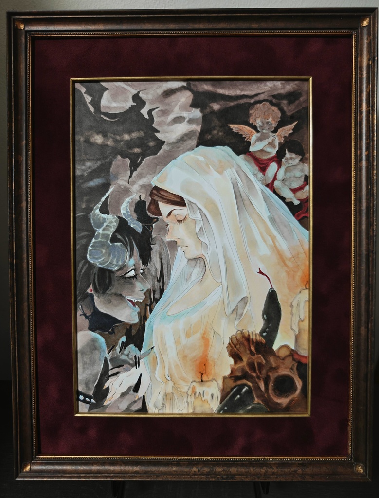 【マット額装原画】誘惑