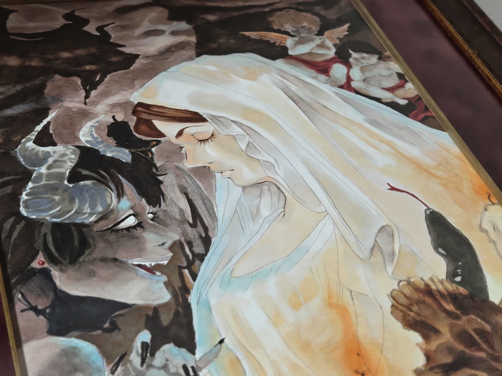 【マット額装原画】誘惑