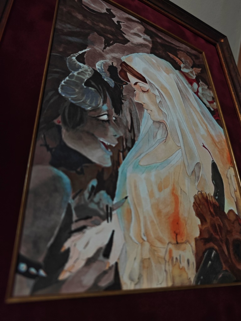 【マット額装原画】誘惑