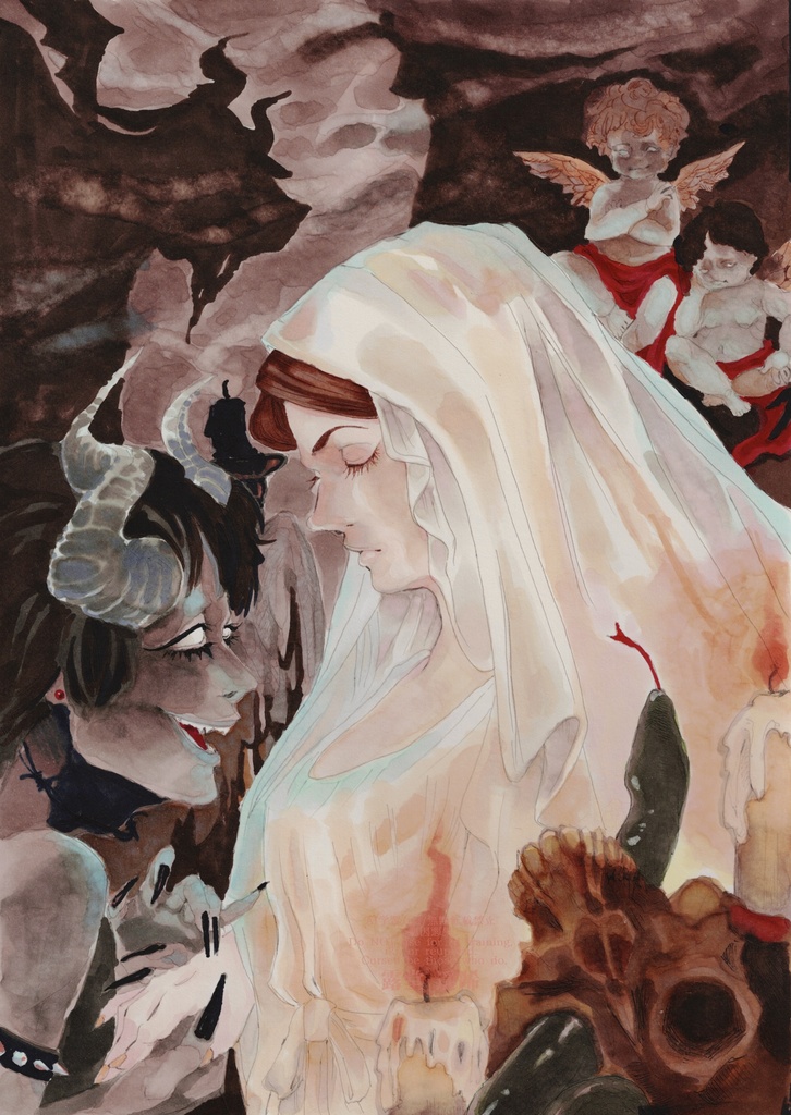 【マット額装原画】誘惑