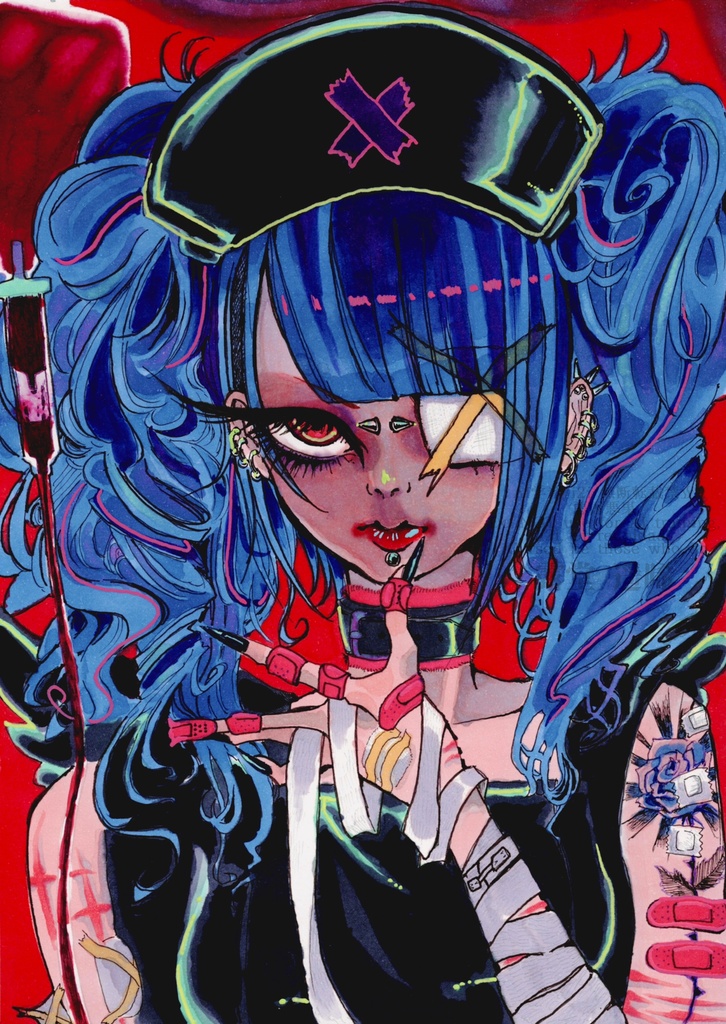 【マット額装原画】痛み