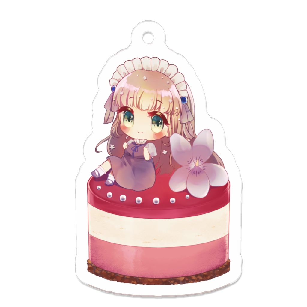 シェリーのラズベリームースアクキー(コーティング)