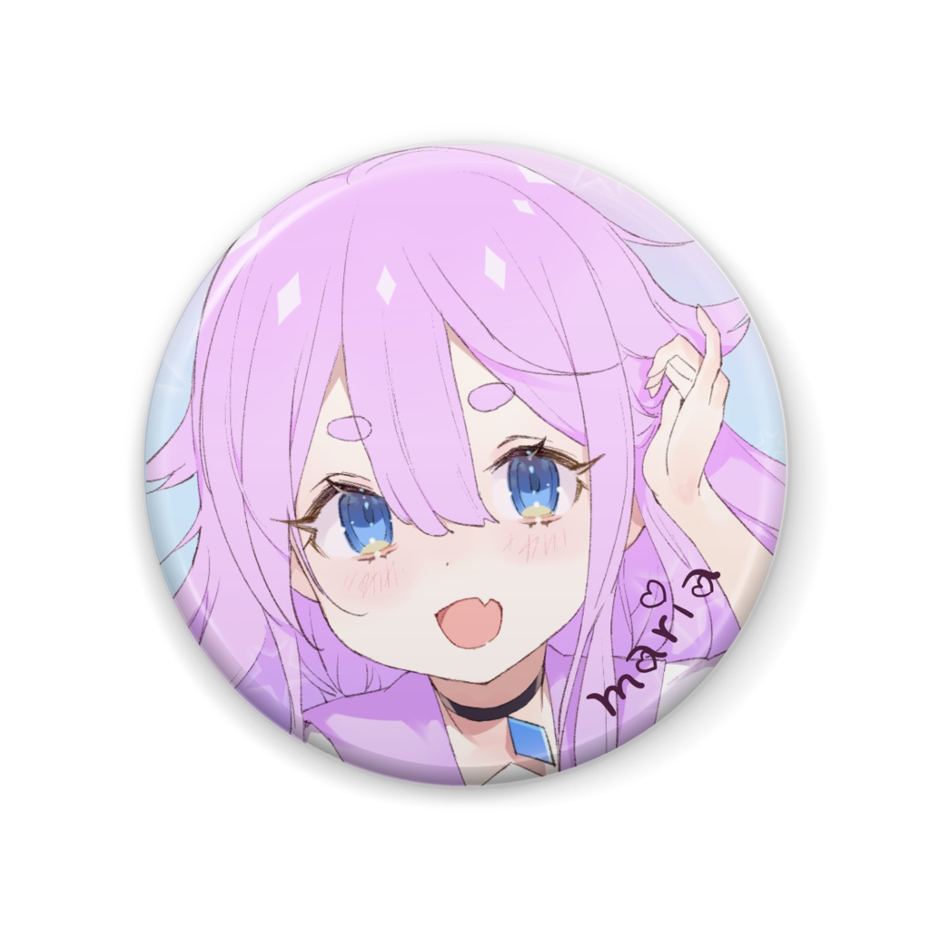まりあの缶バッチ