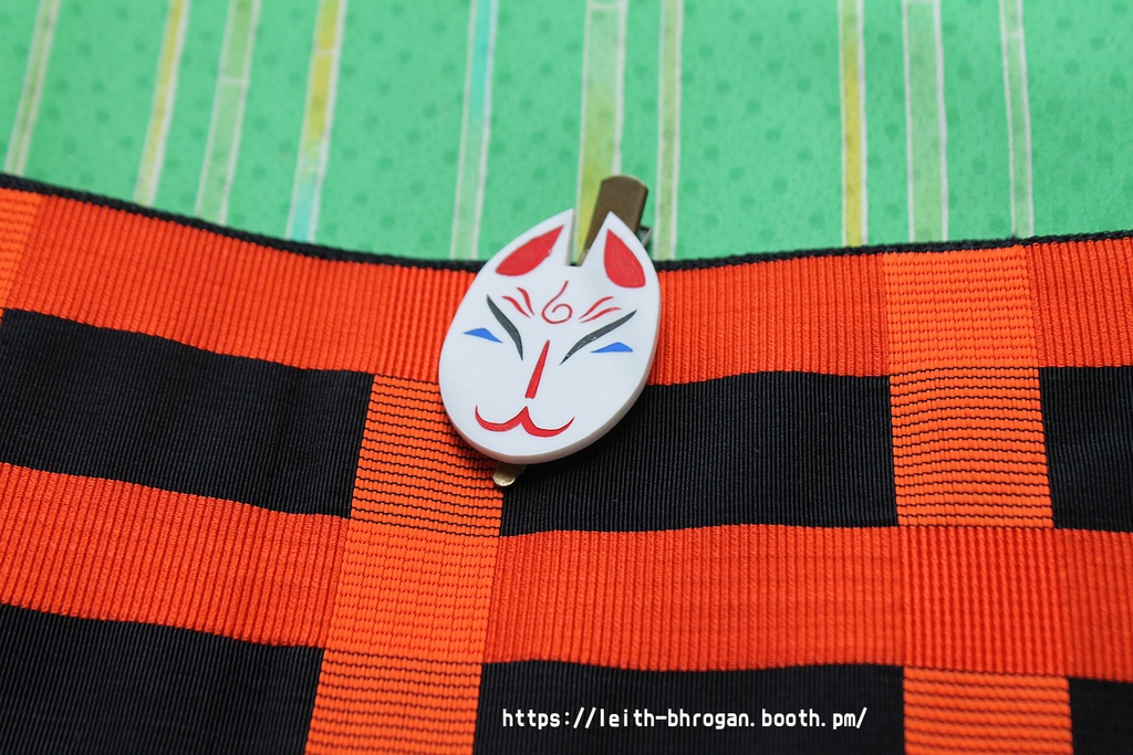 狐面クリップ(縦↓)