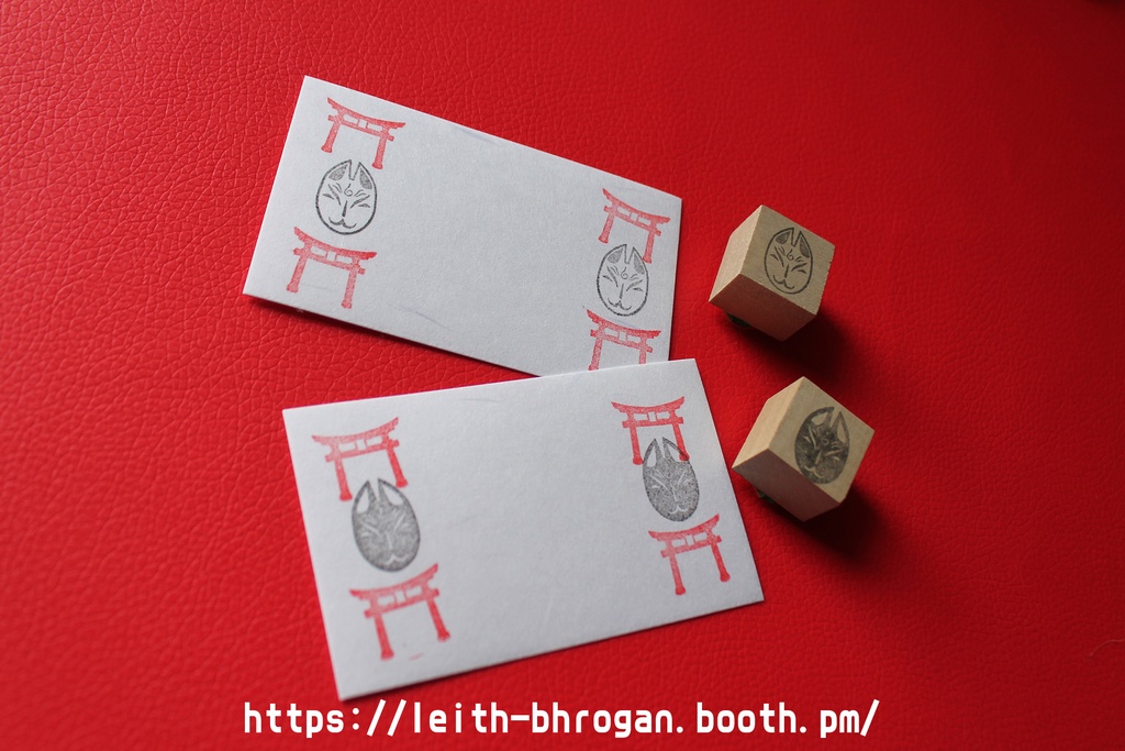 狐面ハンコ（2種セット）