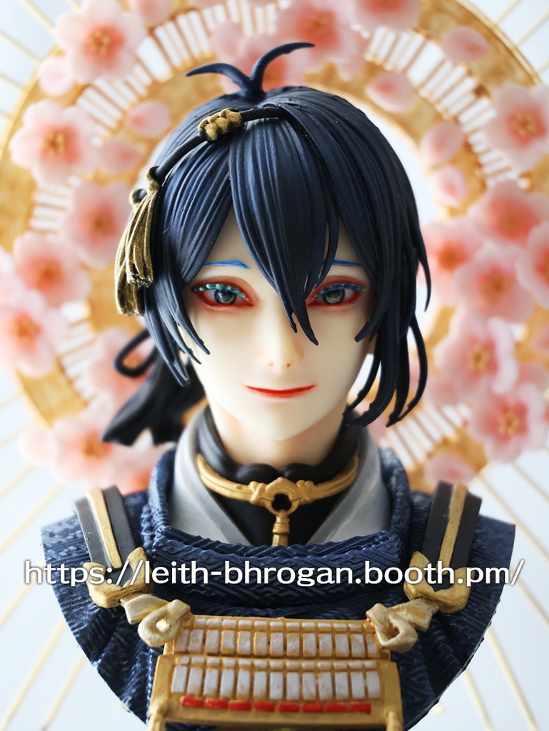 刀剣乱舞ONLINE【桜光背・三日月宗近胸像】