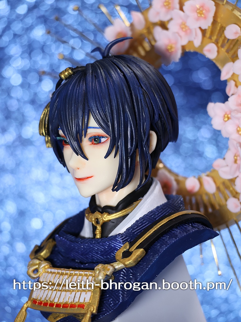 刀剣乱舞ONLINE【桜光背・三日月宗近胸像】