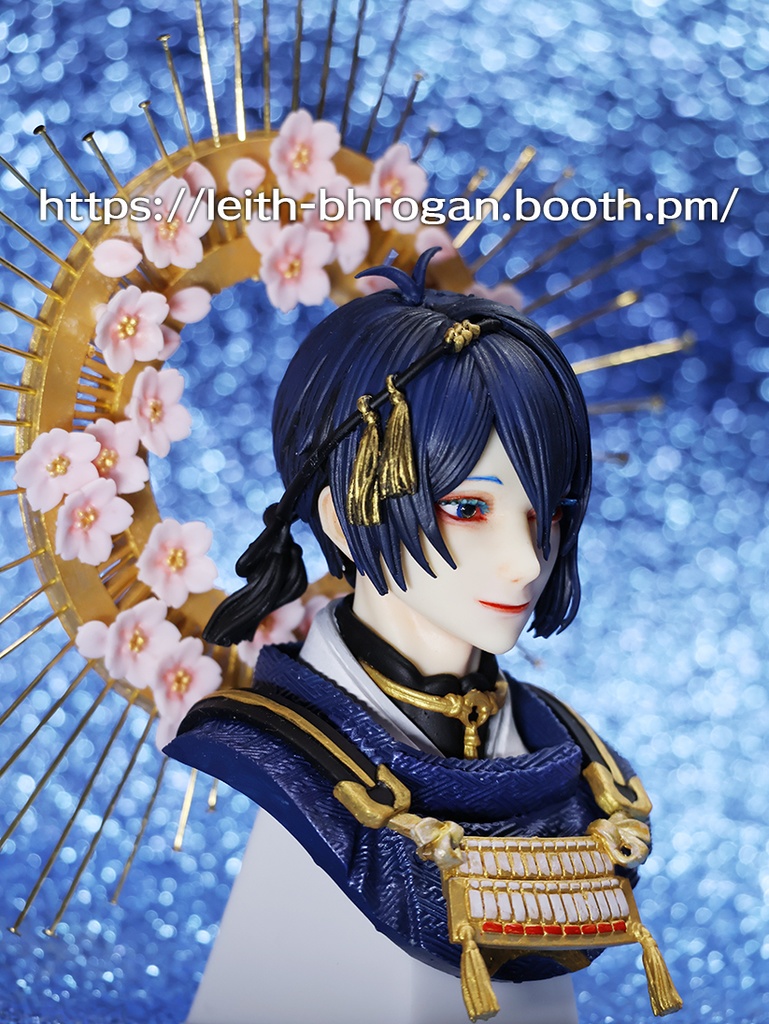 刀剣乱舞ONLINE【桜光背・三日月宗近胸像】
