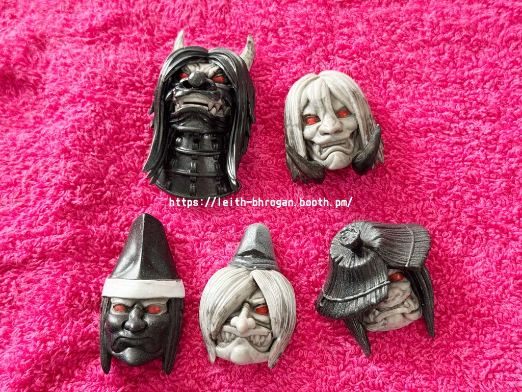 刀剣乱舞ONLINE【時間遡行軍・こんのすけ・くろのすけ・まめのすけ・鵺・亀吉・虎くん】＆【ゴリラ】ミニお面